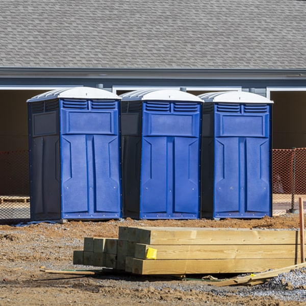 what is the expected delivery and pickup timeframe for the porta potties in Barnsdall Oklahoma